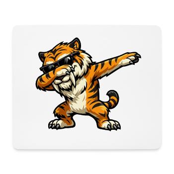 Dabbing Säbelzahntiger - Mousepad (Querformat) - Weiß - Vorne