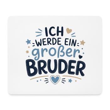 Ich werde ein großer Bruder - Mousepad (Querformat) - Weiß - Vorne