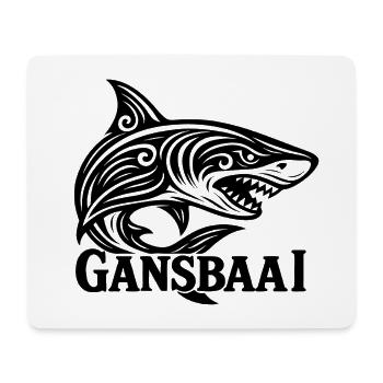 Gansbaai Shark - Tapis de souris (format paysage) - blanc - Devant