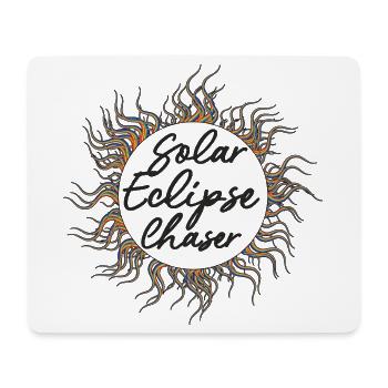 Solar eclipse chaser - Mousepad (Querformat) - Weiß - Vorne
