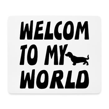 Dachshund - Mouse Pad (horizontal) - white - Front