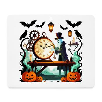 Steampunk Ghost Uhrmacher Halloween - Mousepad (Querformat) - Weiß - Vorne