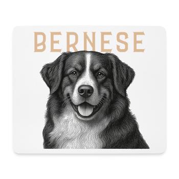 Berner Sennenhund Vintage - Mousepad (Querformat) - Weiß - Vorne