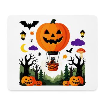 Pumpkin Balloon Halloween-Flug - Mousepad (Querformat) - Weiß - Vorne