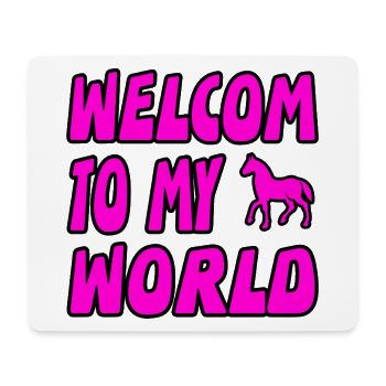 Pferde - Mousepad (Querformat) - Weiß - Vorne
