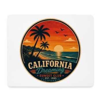 California Dreaming Vintage-Grafik - Mousepad (Querformat) - Weiß - Vorne