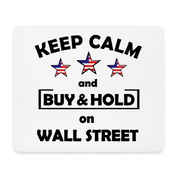 Drei Sterne mit US-Flagge Wall Street - Mousepad (Querformat) - Weiß - Vorne