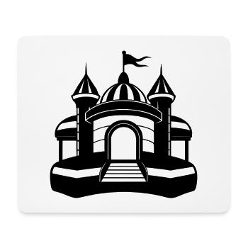 Aufblasbare Hüpfburg - Mousepad (Querformat) - Weiß - Vorne