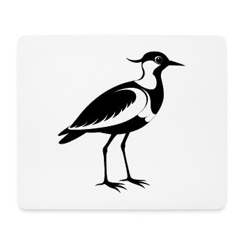 Kiebitvogel - Mousepad (Querformat) - Weiß - Vorne