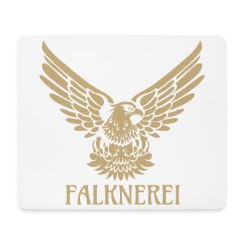 Falconry Falcon Eagle Falconer Falconer - Mouse Pad (horizontal) - white - Front