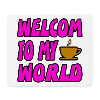Kaffee - Mousepad (Querformat) - Weiß - Vorne