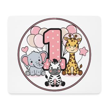 Cercle des Amis Animaux pour le Premier Anniversaire - Tapis de souris (format paysage) - blanc - Devant