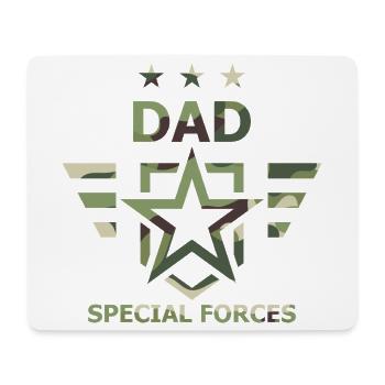 Vater-Spezialeinheiten-Tarn-Militär - Mousepad (Querformat) - Weiß - Vorne