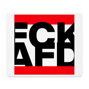 FCK AFD, NIE WIEDER IST JETZT, NO NZS, NO AFD - Mouse Pad (horizontal) - white - Front