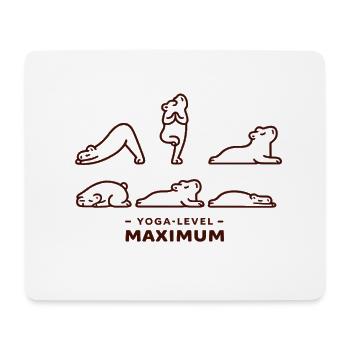 Yoga Level Maximum Capybara Yoga Poses - Mouse Pad (horizontal) - white - Front