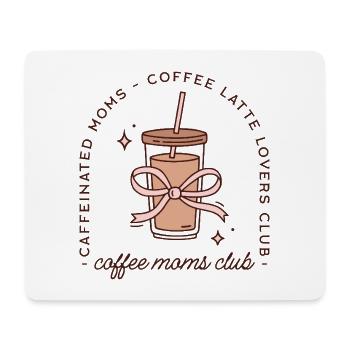 Coffee mom iced latte funny mother - Mouse Pad (horizontal) - white - Front