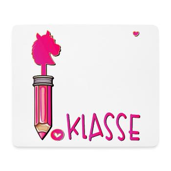 School Enrollment School Child Hobby Horsing - Mouse Pad (horizontal) - white - Front