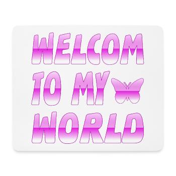 Schmetterlinge - Mousepad (Querformat) - Weiß - Vorne