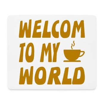 Kaffee - Mousepad (Querformat) - Weiß - Vorne