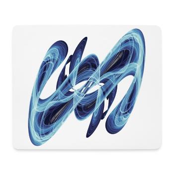 Blue Glow – Fractal Art - Mouse Pad (horizontal) - white - Front