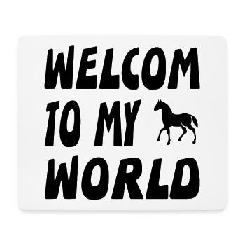 horses - Mouse Pad (horizontal) - white - Front