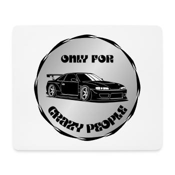 Only for Crazy Car People - Mouse Pad (horizontal) - white - Front