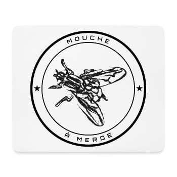 Mouche à merde – Illustration insecte - Tapis de souris (format paysage) - blanc - Devant