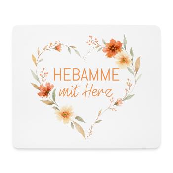 Midwife with Heart - Personalizable - Mouse Pad (horizontal) - white - Front