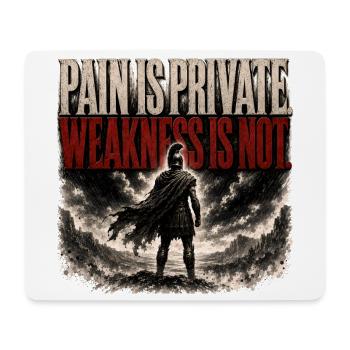 Pain Is Private Weakness Is Not Spartan Gym Shirt - Mouse Pad (horizontal) - white - Front
