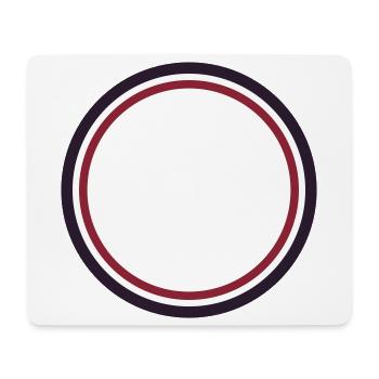 Empty Circle Frame - Add Your Own Text Design - Mouse Pad (horizontal) - white - Front
