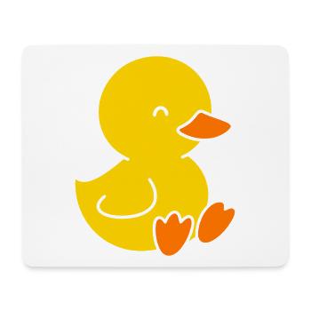 Cute yellow chick for kids - Mouse Pad (horizontal) - white - Front