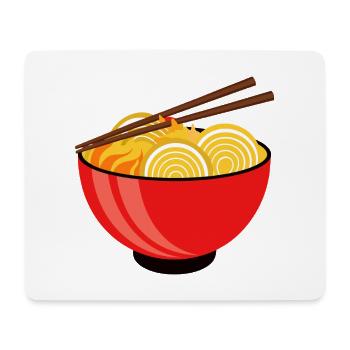 Bowl of ramen - Mouse Pad (horizontal) - white - Front