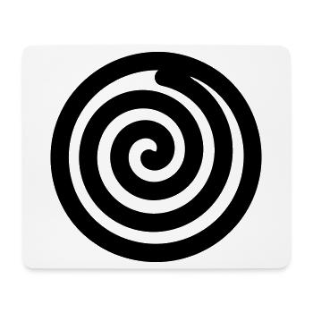 japonaise spirale - Tapis de souris (format paysage) - blanc - Devant