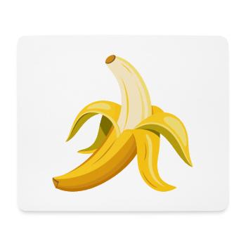 Banana Peeled - Mouse Pad (horizontal) - white - Front