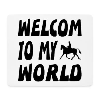 horses - Mouse Pad (horizontal) - white - Front