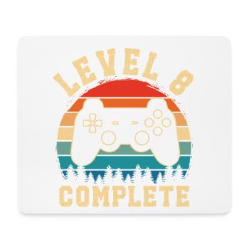 Level 8 complete – Child 8 years old - Mouse Pad (horizontal) - white - Front