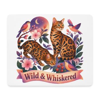 Magical Nature Bengal Cat - Mouse Pad (horizontal) - white - Front
