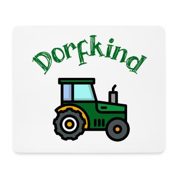 Village Kid Tractor Farmer Country Life Tractor - Mouse Pad (horizontal) - white - Front