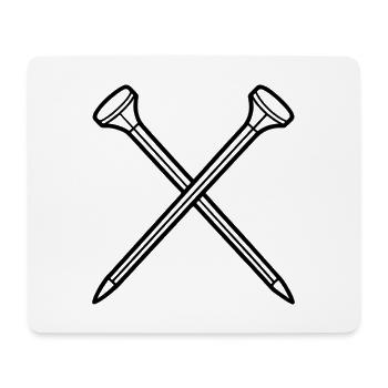 Départs de golf - Tapis de souris (format paysage) - blanc - Devant