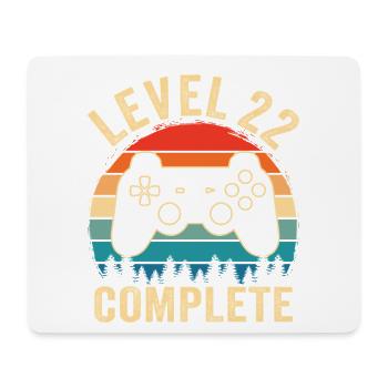 Level 22 complete – Cadeau 22 ans - Tapis de souris (format paysage) - blanc - Devant