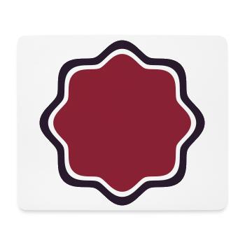 Emblem Frame Bordeaux - Create your own text - Mouse Pad (horizontal) - white - Front