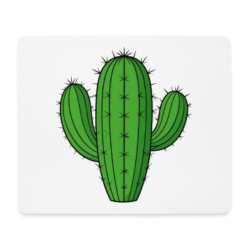 Green Columnar Cactus – Sweet Desert Plant - Mouse Pad (horizontal) - white - Front
