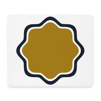 Emblem Frame Gold - Custom Text - Mouse Pad (horizontal) - white - Front