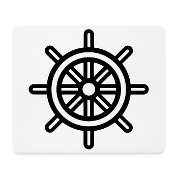 rudder - Mouse Pad (horizontal) - white - Front