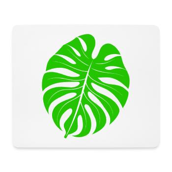 Leaf monstera - Mouse Pad (horizontal) - white - Front