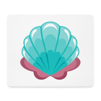 Mermaid Shell - Mouse Pad (horizontal) - white - Front