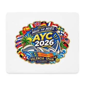 Adventist Youth Congress 2026 Valencia Spain - Tapis de souris (format paysage) - blanc - Devant
