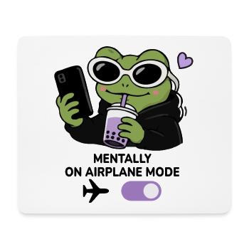 Gen Z Frog Boba Kawaii Aesthetic Sunglasses Funny  - Mouse Pad (horizontal) - white - Front
