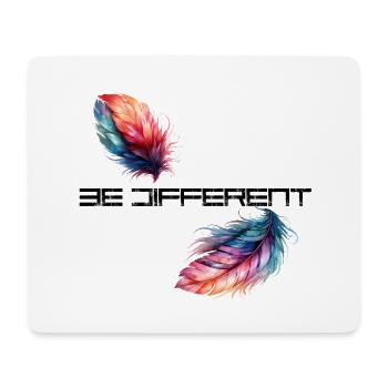 être différent - Tapis de souris (format paysage) - blanc - Devant