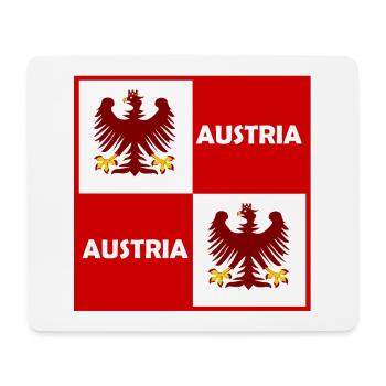 Double Eagle Red White Block - Mouse Pad (horizontal) - white - Front